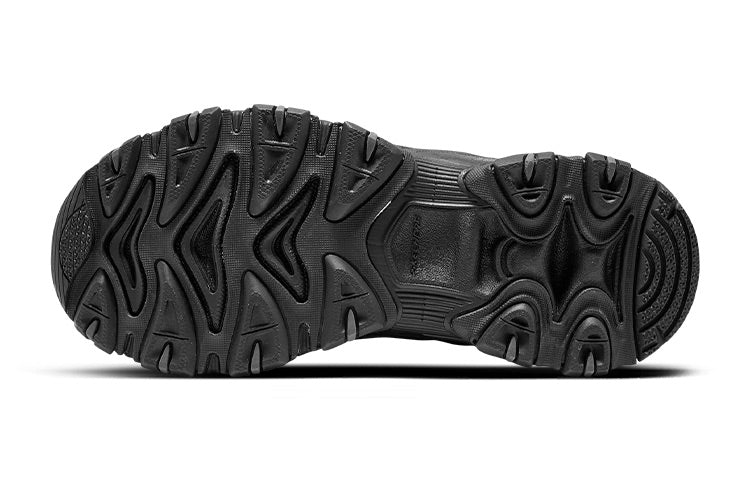 (WMNS) Skechers D'Lites Trail Running Shoes 'Black' 180172-CCBK