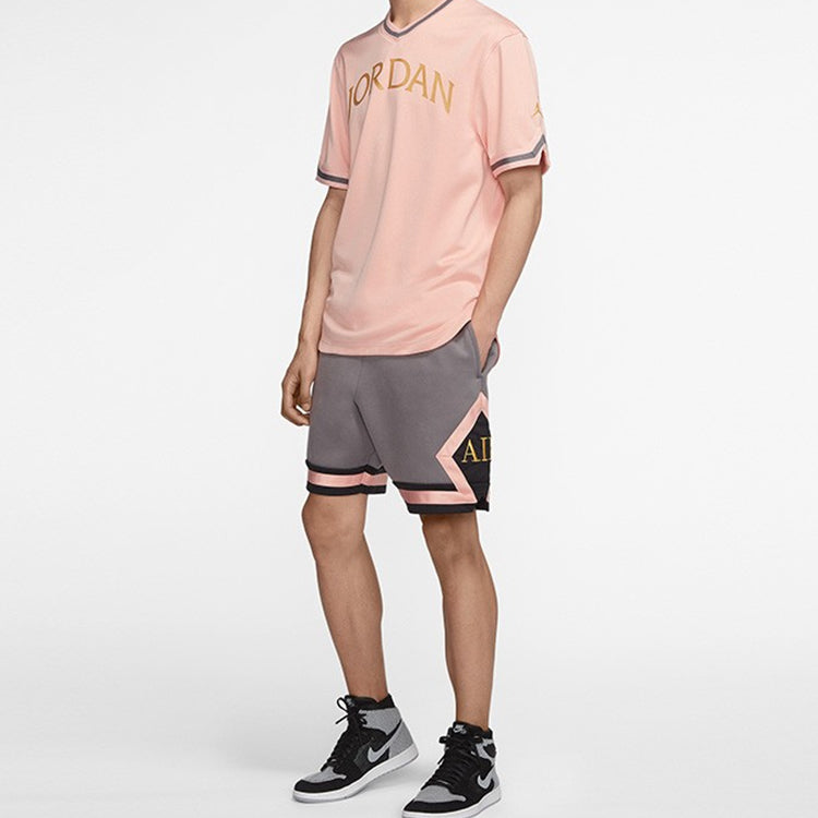 Air Jordan Alphabet Sports Short Sleeve T-Shirt Men's Pantone Color AV0183-623