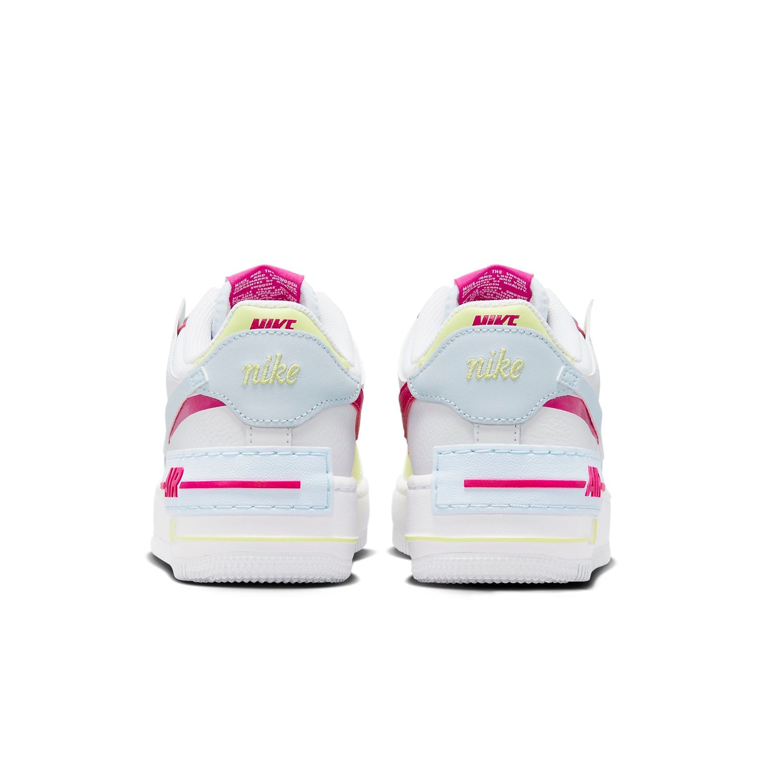 (WMNS) Nike Air Force 1 Shadow 'White Pink Yellow' FQ8885-100
