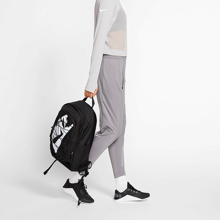 Nike Hayward 2.0 Sports Basic logo Drawstring Large Capacity schoolbag Backpack Couple Style Black BA5883-013