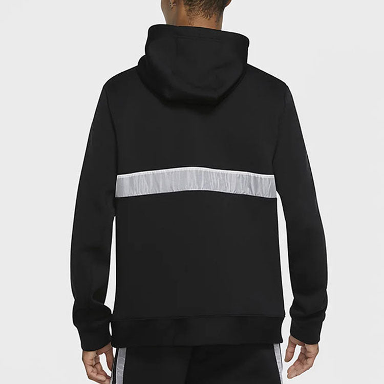 Men's Air Jordan Casual Sports Half Zipper Logo Jacket Black CK6454-010