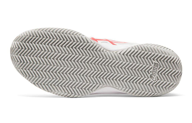 (GS) ASICS Court Slide Clay 'White Red' 1044A006-101
