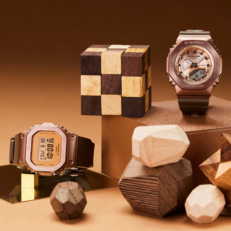 CASIO G-Shock Digital 'Rose Gold' GM-S5600BR-5PR