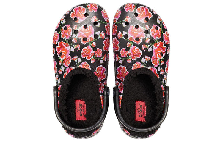 Crocs Classic Stay Warm Cozy Sports Unisex Black Red Sandals 'Black Red' 205324-643