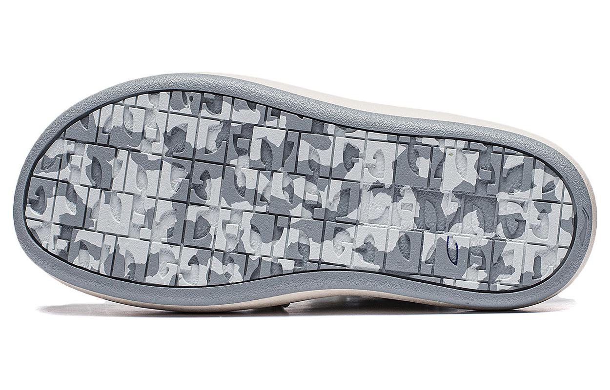 (WMNS) Li-Ning Puff Platform Mule 'Light Grey Beige' AZGU014-3