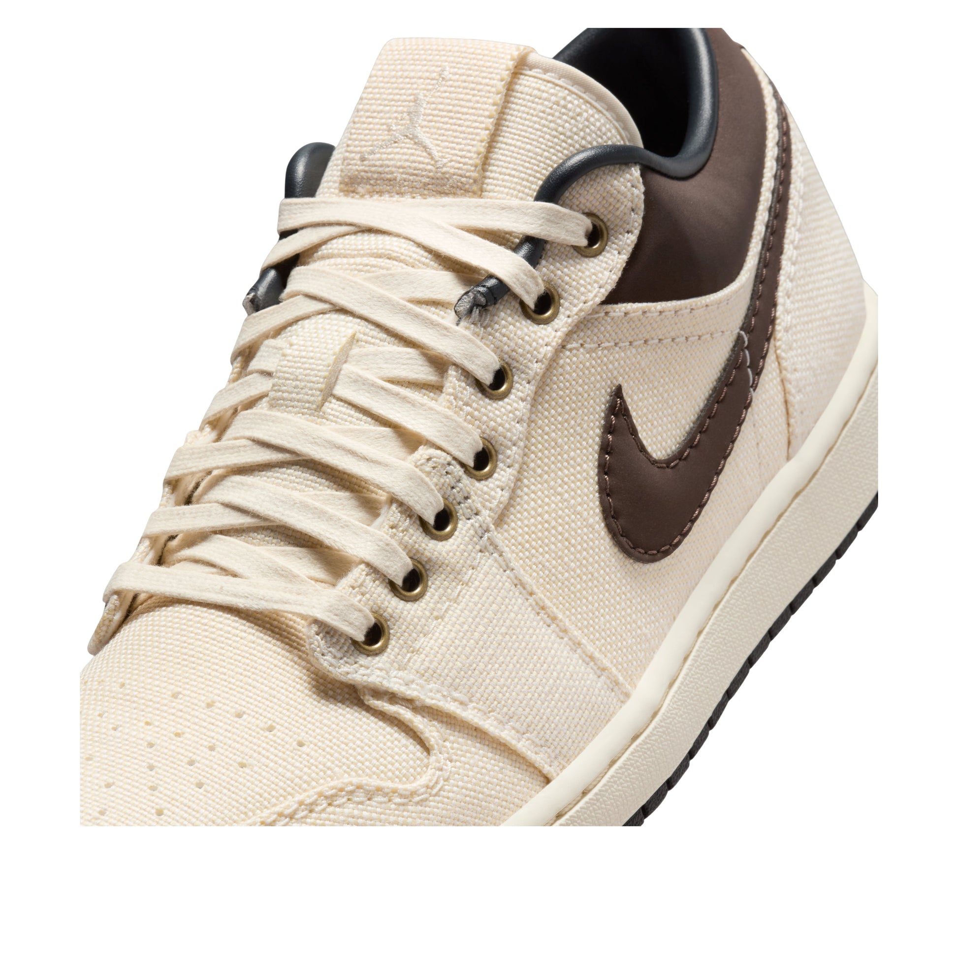 Air Jordan 1 Low Premium 'Pale Ivory Off Noir Baroque Brown' IB8058-110