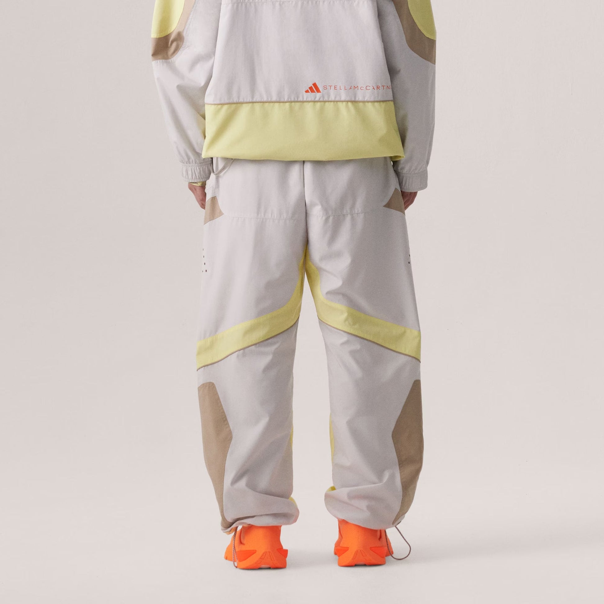 (WMNS) adidas By Stella McCartney Woven Track Pants Asia Sizing 'White Yellow' IT7529