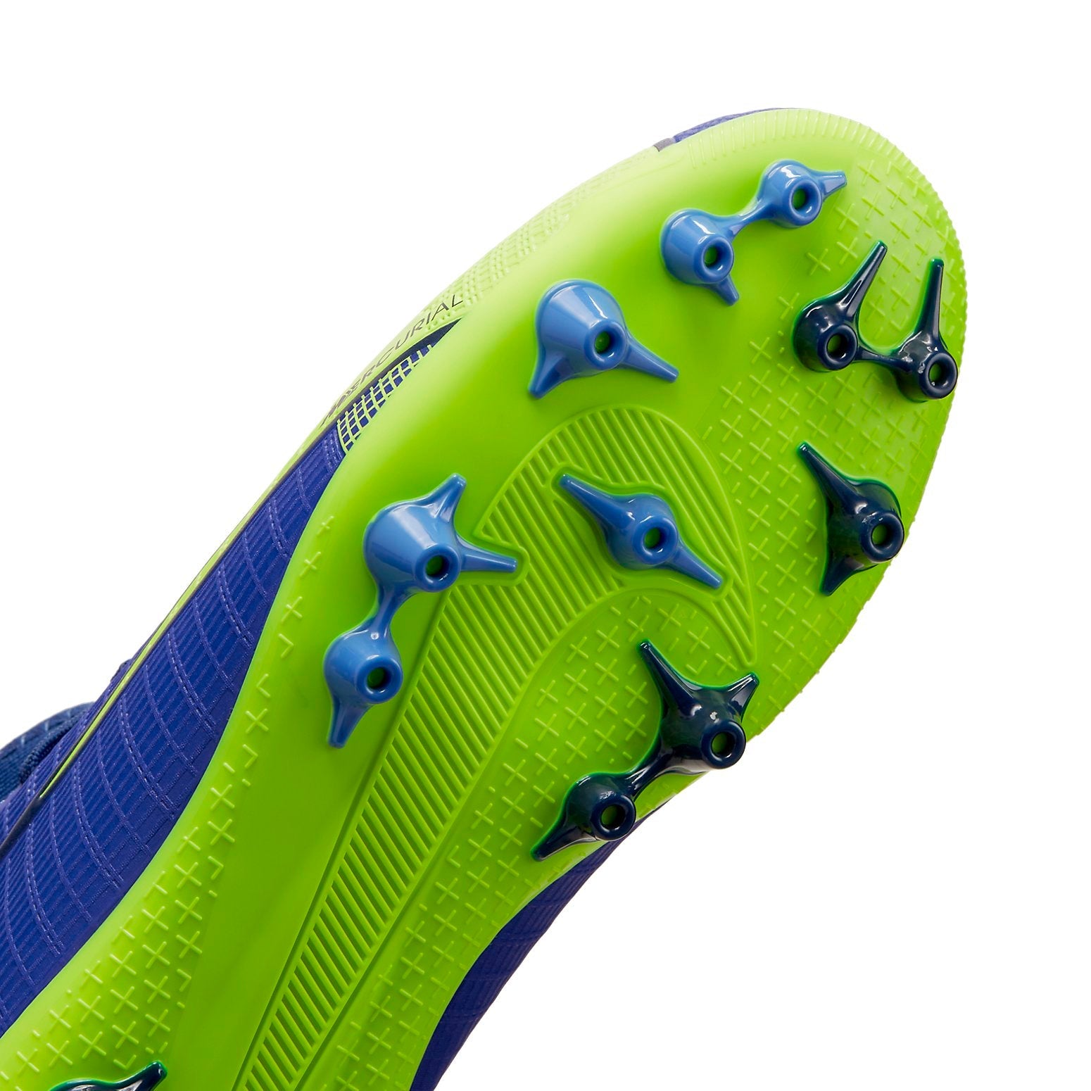 (GS) Nike Jr Mercurial Superfly 8 Academy AG Artificial Grass 'Dark Blue Neon Green' CV0732-474