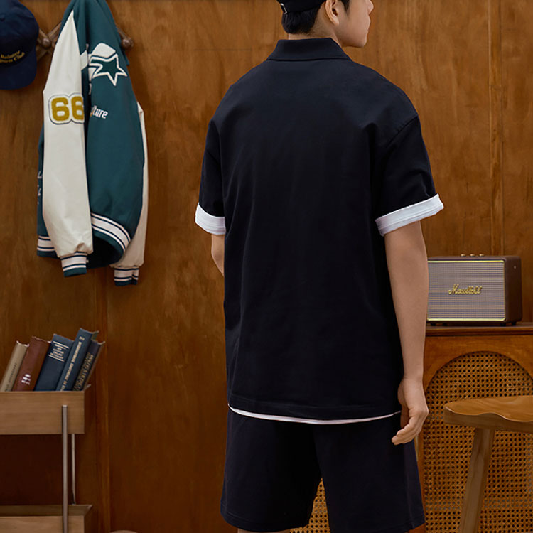 New Balance Classic Polo Tee Asia Sizing 'Black' 5FD25363-BK