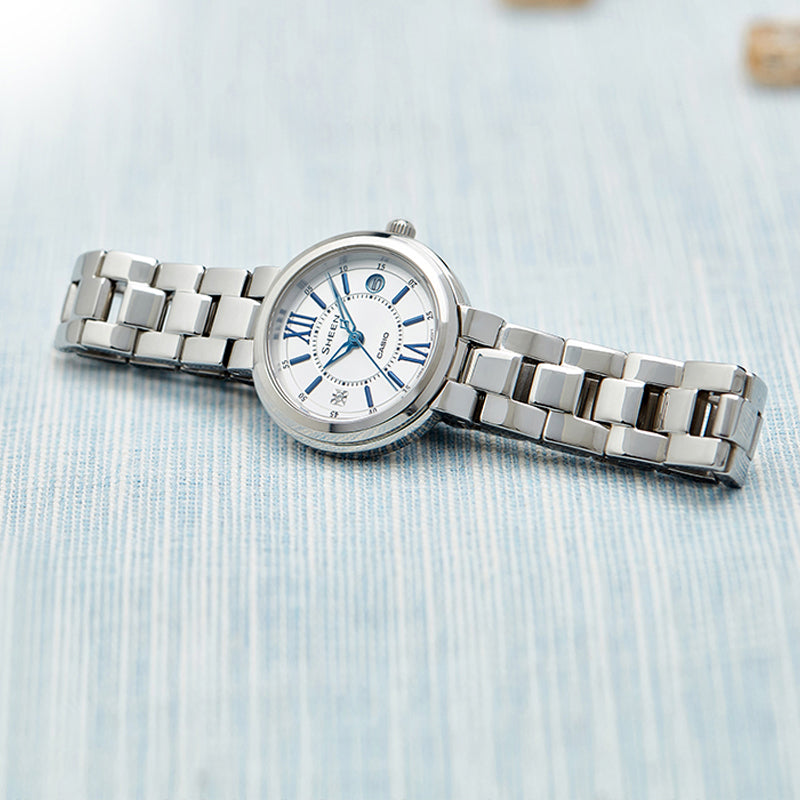 Casio Sheen Analog Watch 'Sapphire Crystal Silver' SHE-4528D-7AUPR