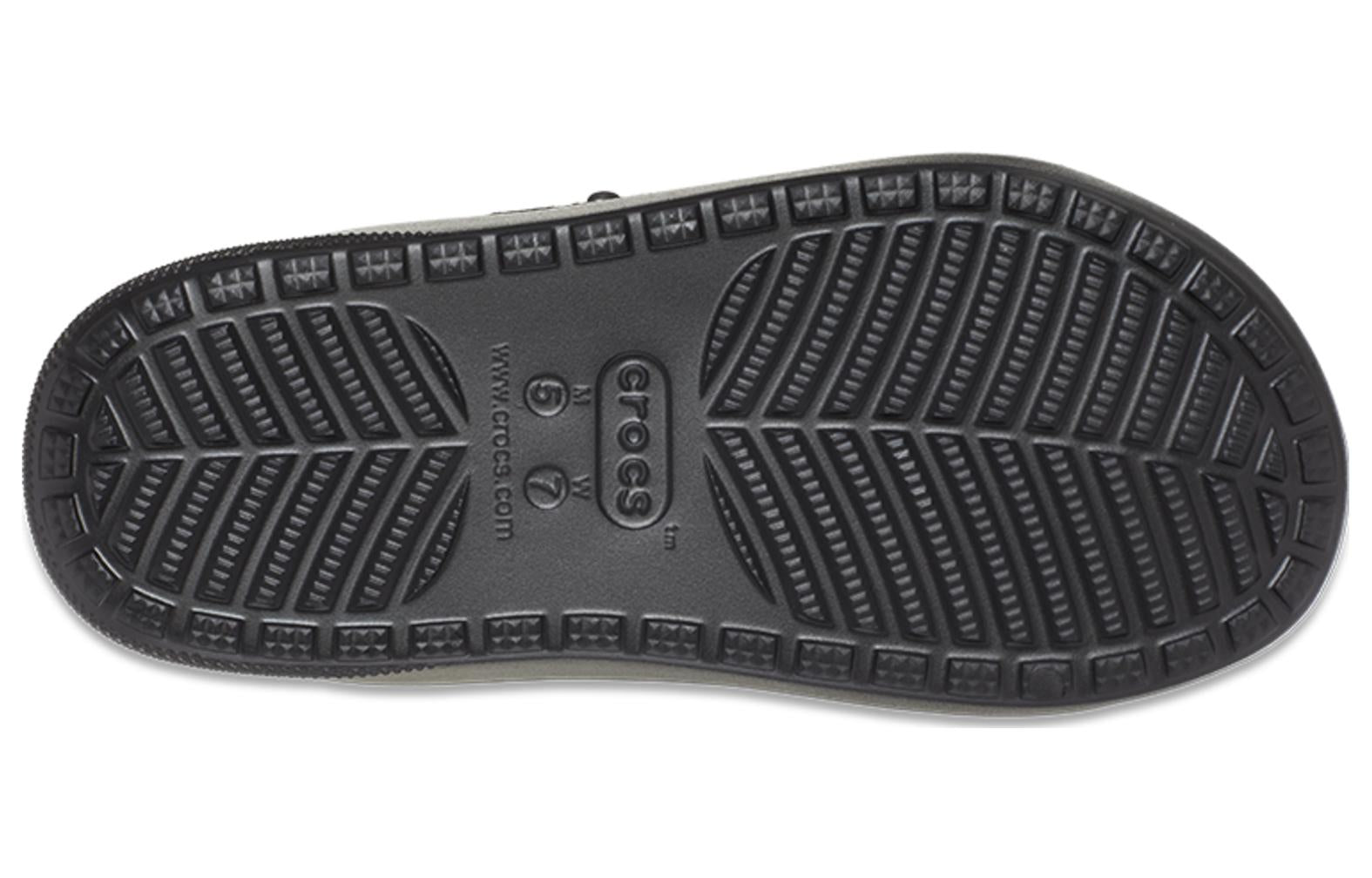 Crocs Classic Cozzzy Spray Dye Sandals 'Black Multi' 208046-0C4