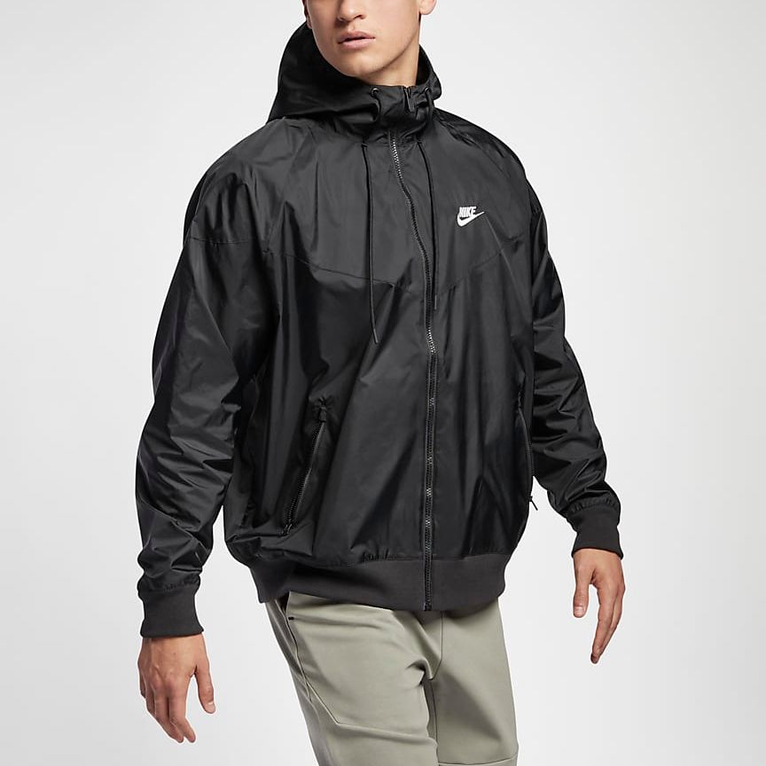 Nike Outdoor Sports Zipper Windproof Casual Jacket Black AR2192-010