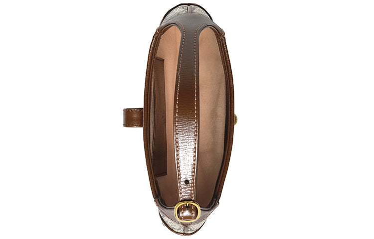 (WMNS) Gucci Jackie 1961 SeriesGG Canvas Clutch Single Shoulder Bag 'Brown Monogram' 637092-HUHHG-8565