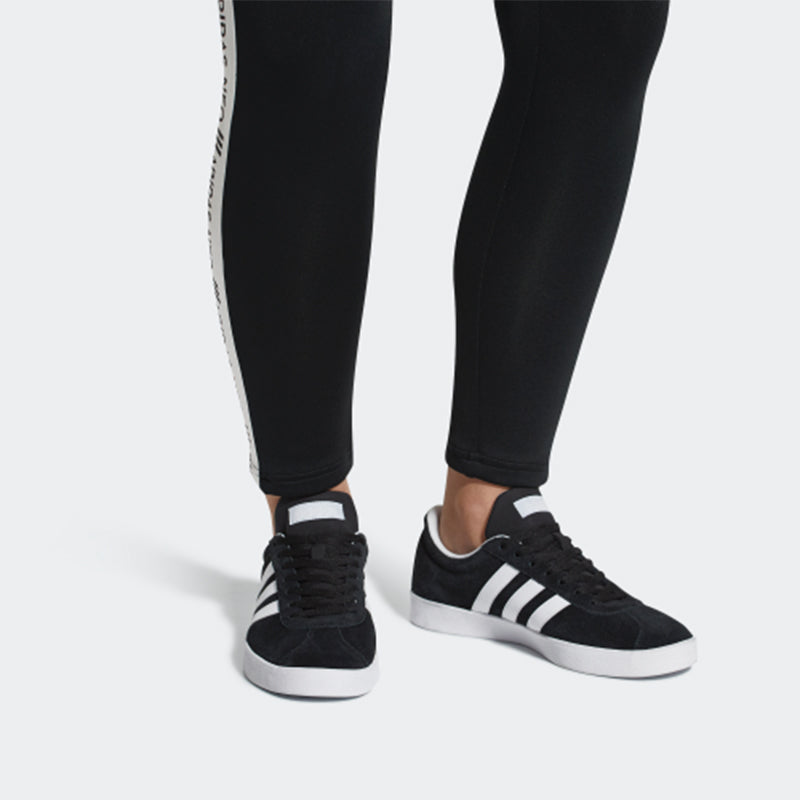(WMNS) adidas VL Court 2.0 'Black White' DA9887
