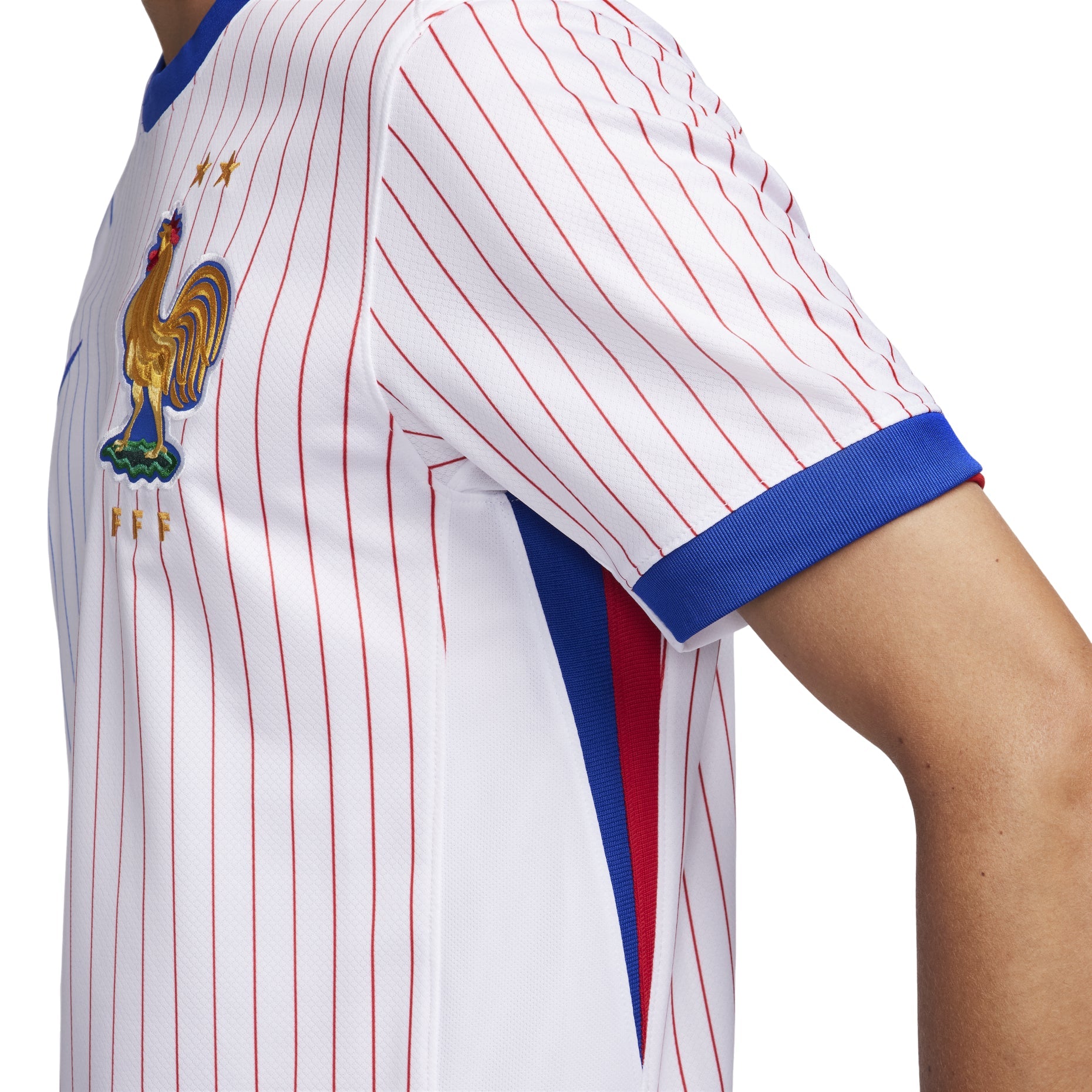 Nike France FFF 24/25 Stadium Away Soccer Jersey 'White Blue' FJ4273-100