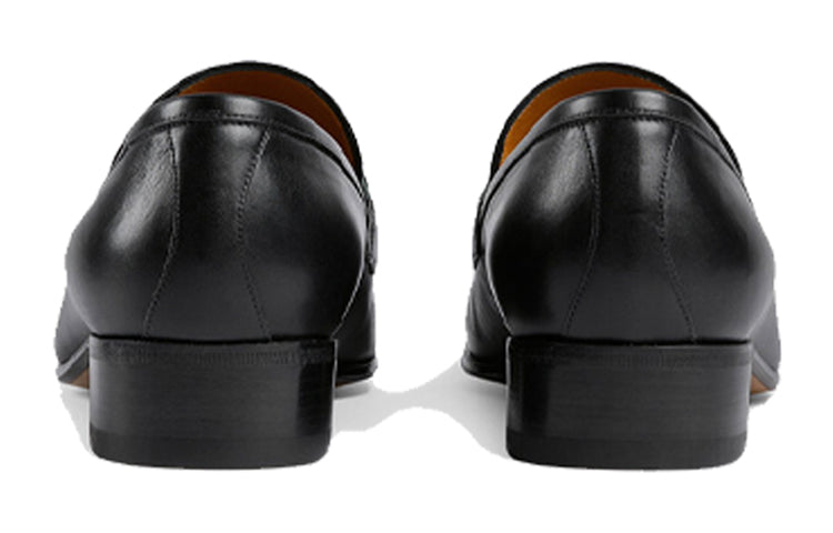 Gucci Interlocking G Tassel Leather Loafers 'Black' 624720-1W610-1066