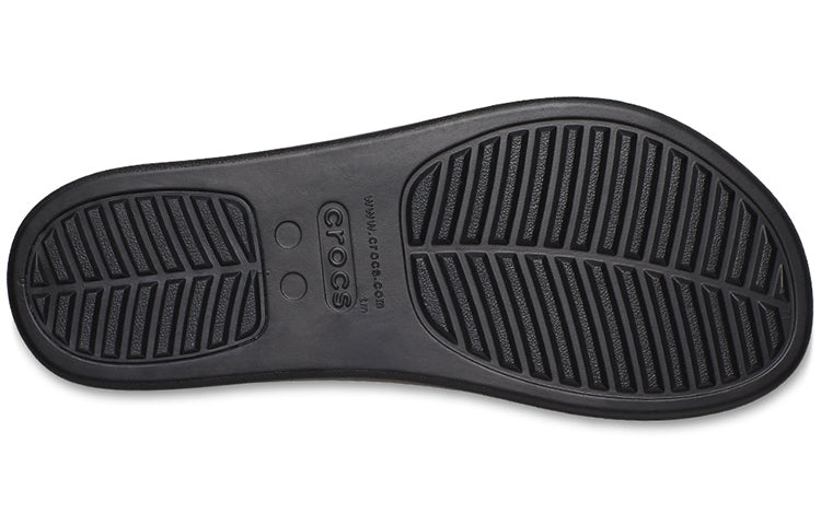 (WMNS) Crocs Brooklyn Flip 'Black' 208727-001
