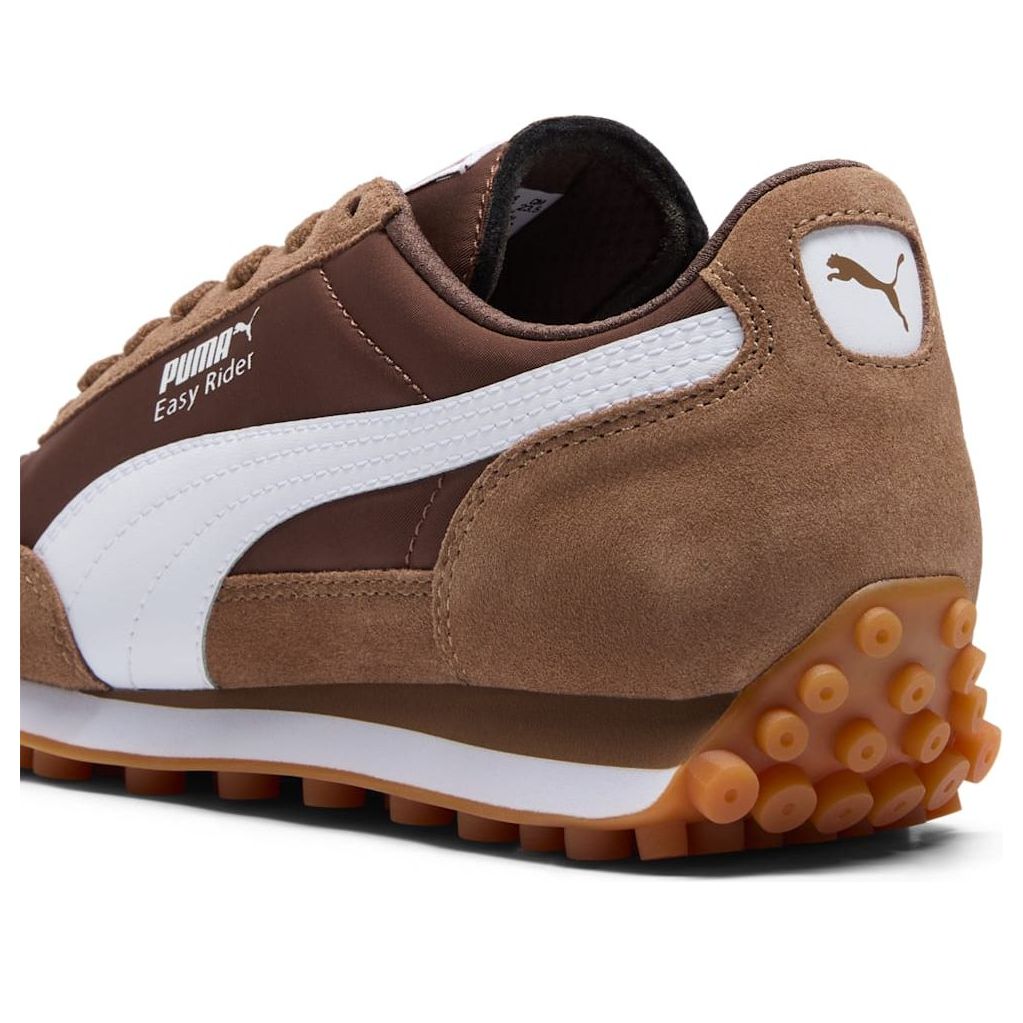 (WMNS) PUMA Easy Rider Suede & Nylon 'Haute Coffee White Espresso Brown' 400331-05