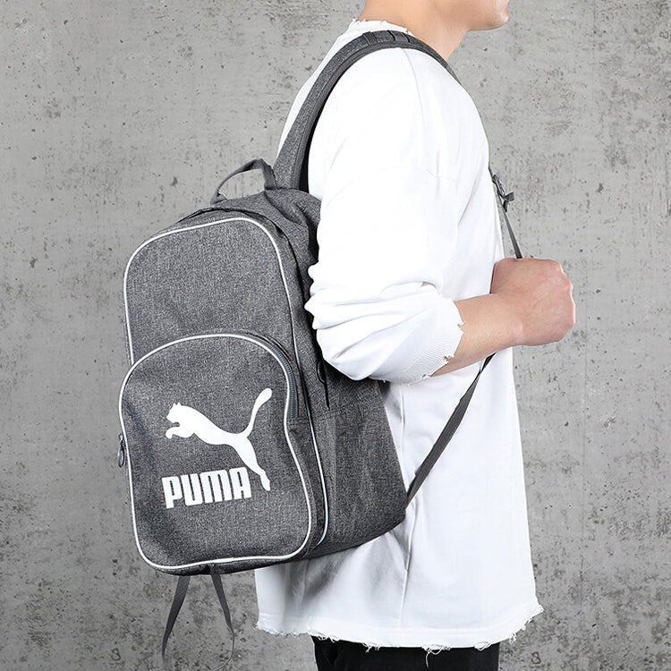 PUMA Originals Retro Woven Backpack 'Grey White' 076652-02