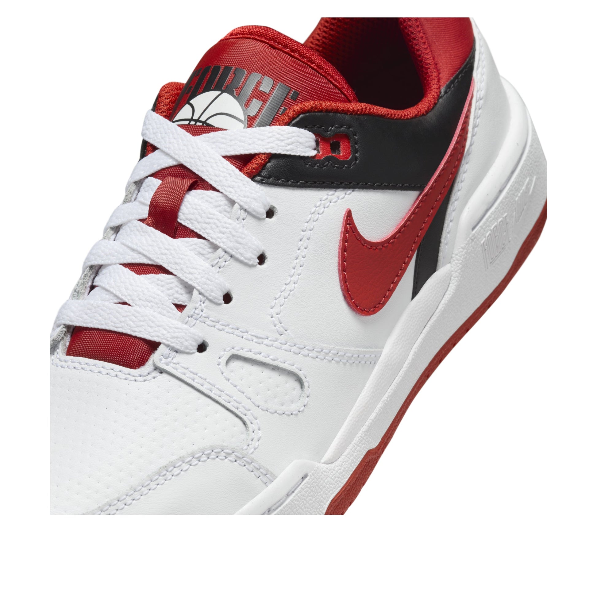 (GS) Nike Full Force Low 'White Mystic Red' FV5929-100
