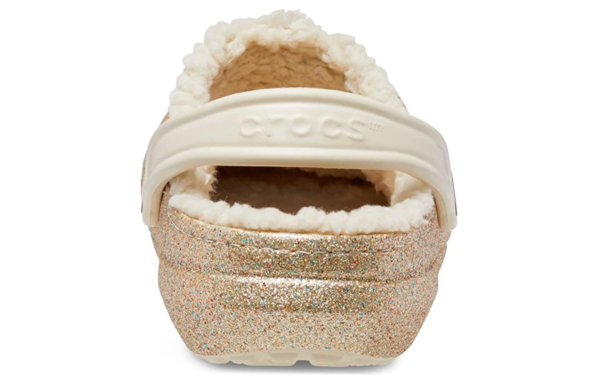 (WMNS) Crocs Classic Glitter Lined Clogs 'Gold' 504271