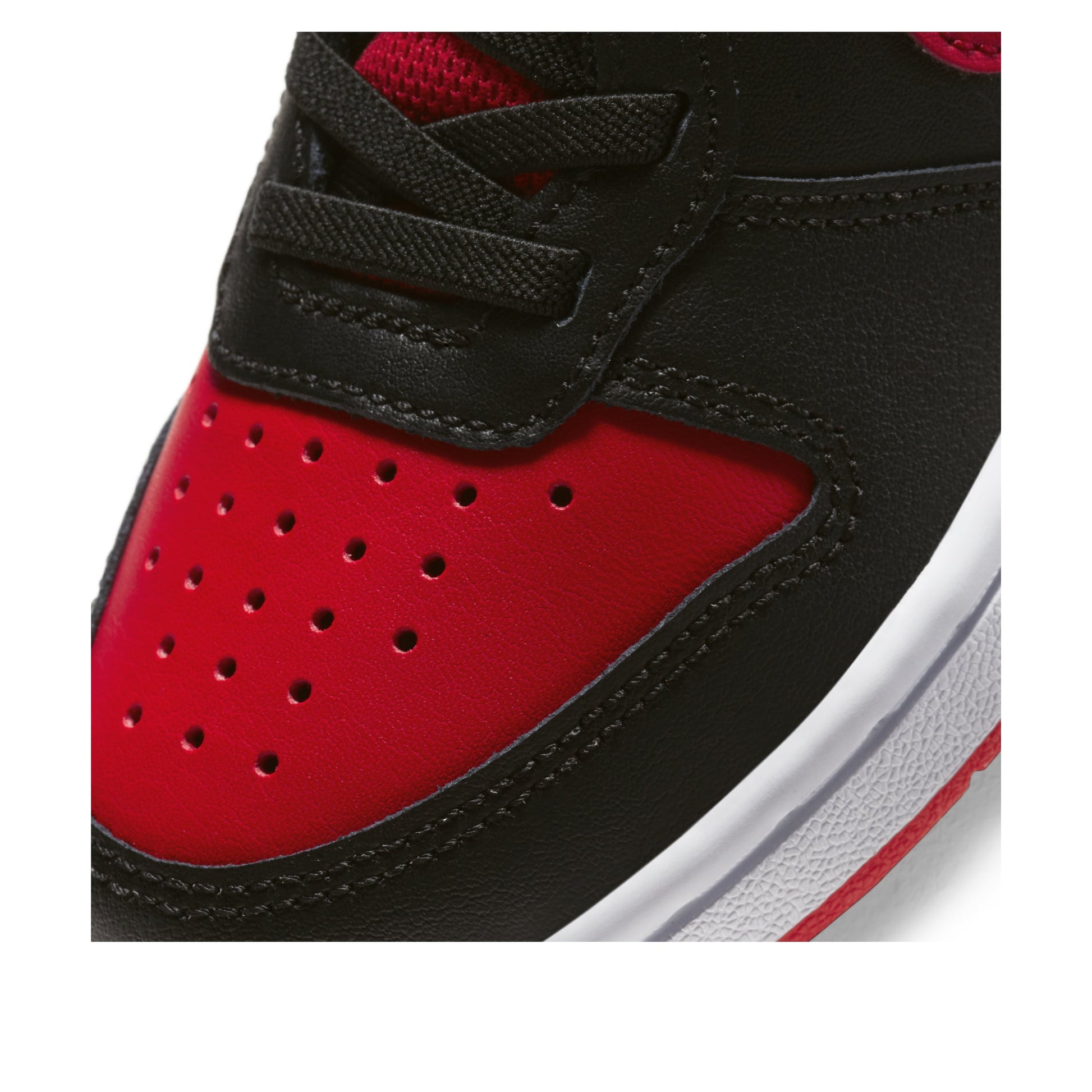 (PS) Nike Court Borough Low 2Velcro 'Bred' BQ5451-007