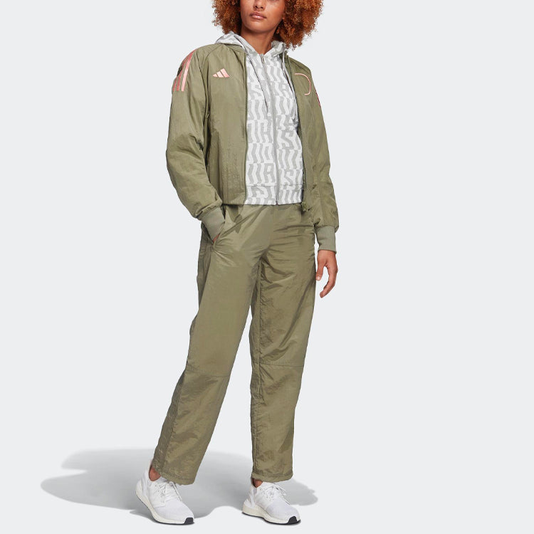 (WMNS) adidas Printing Hooded Jacket Grey FL4225