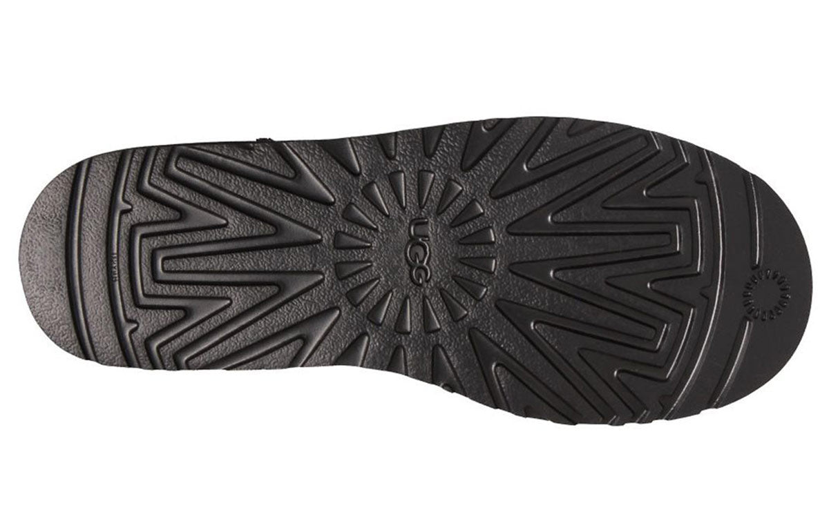 UGG Classic Mini Deco Snow Boots 'Black Grey' 1003945-BLK