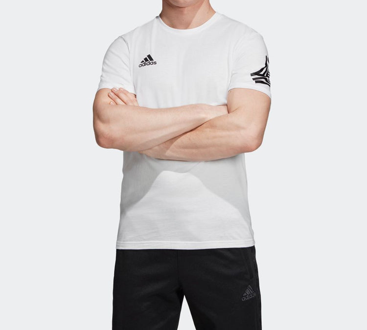 adidas Logo Printing Training Short Sleeve White DY5849