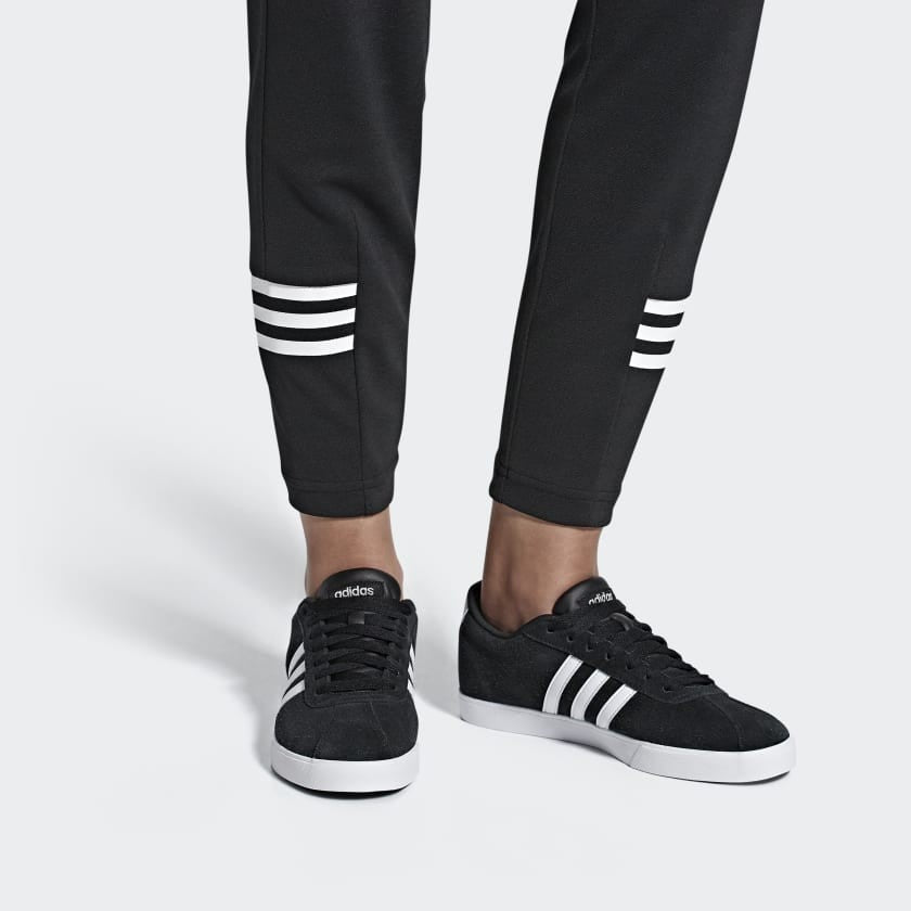(WMNS) adidas Courtset 'Black White' B44619