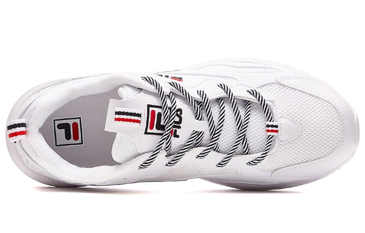 (WMNS) FILA Tracer Series Wear-resistant Low Tops Casual Shoe White F12W021111FWT