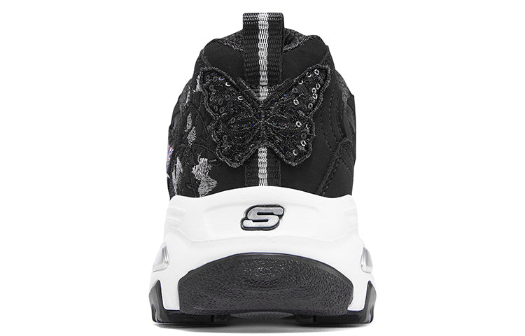 (WMNS) Skechers D'Lites 'Black' 149908-BLK