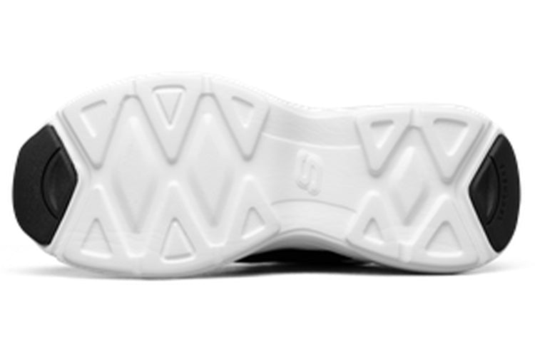 (WMNS) Skechers D'Lites Low-Top Daddy Shoes Black/White 88888415-WBK
