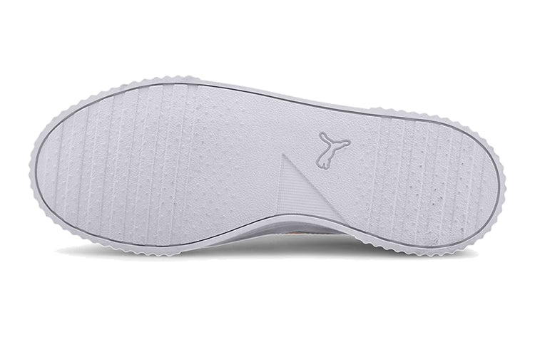 (GS) PUMA Carina L Casual Board Shoes White/Pink 370677-13