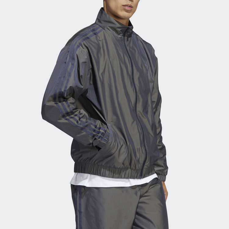 adidas originals Colorful Sports Jacket Autumn Dark Grey Navy Blue HC2189