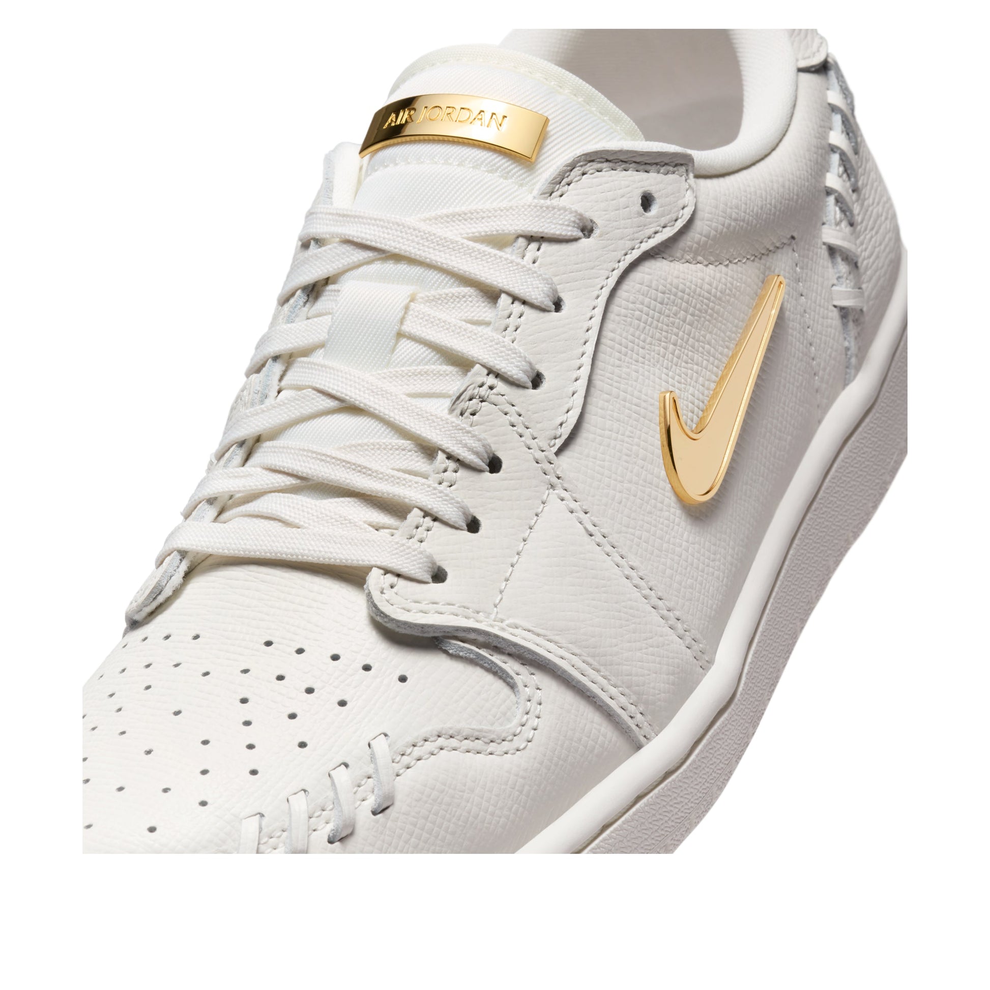 (WMNS) Air Jordan 1 Low Method of Make 'Sail Metallic Gold' FN5032-100