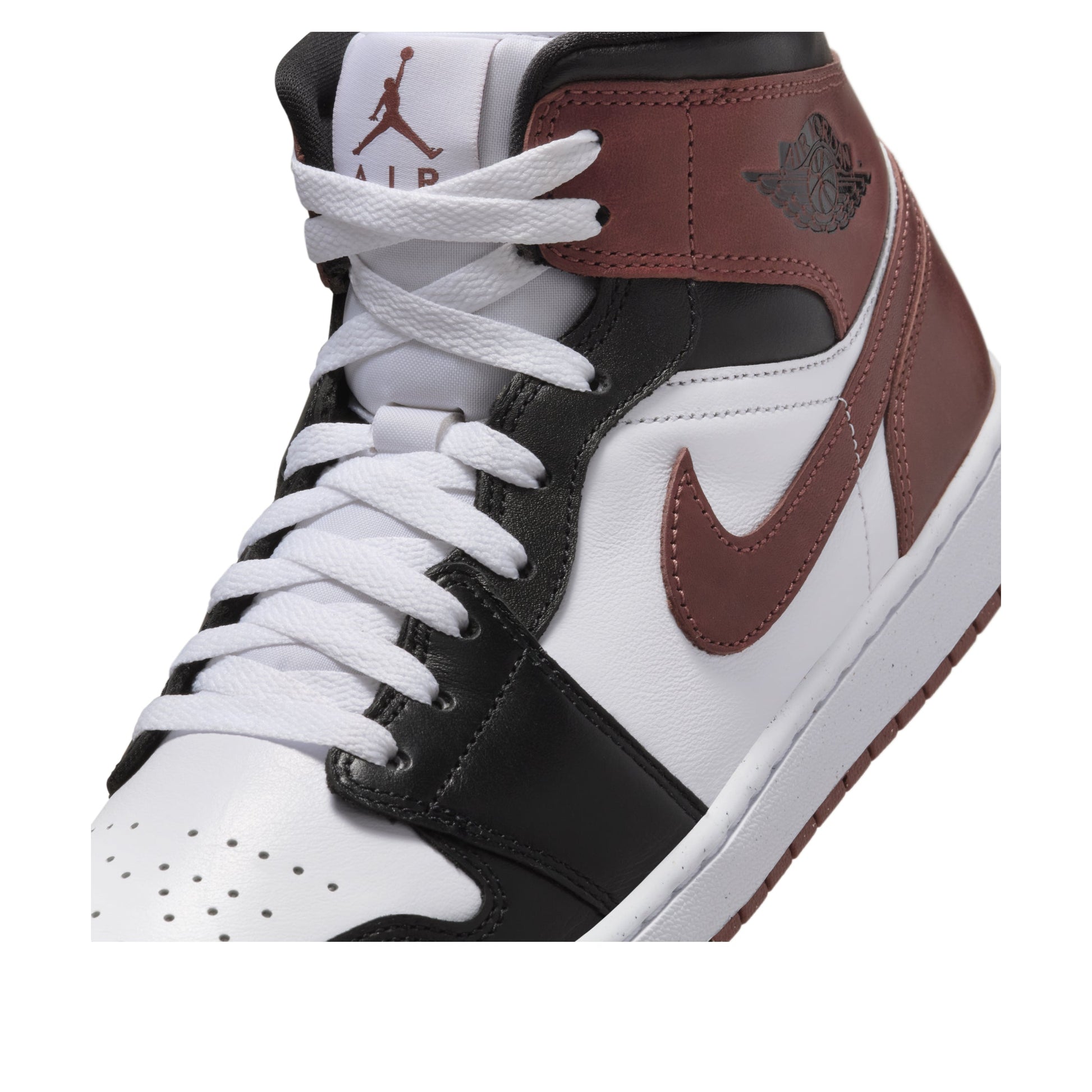Air Jordan 1 Mid 'White Red Black' HF3216-102