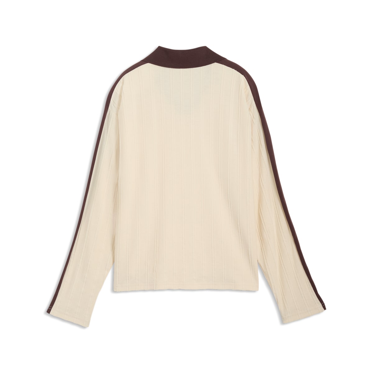 (WMNS) PUMA Relaxed Long Sleeve Polo 'Alpine Snow Chocolate Brown' 632141-97