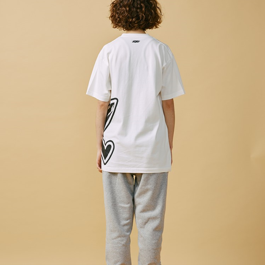 PJ's Vigor Pattern Printing Short Sleeve Unisex White 20SSTS1034-P