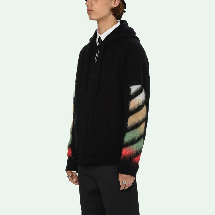 Men's Off-White SS21 Suede Stripe Black OMHA037R21KNI0011084