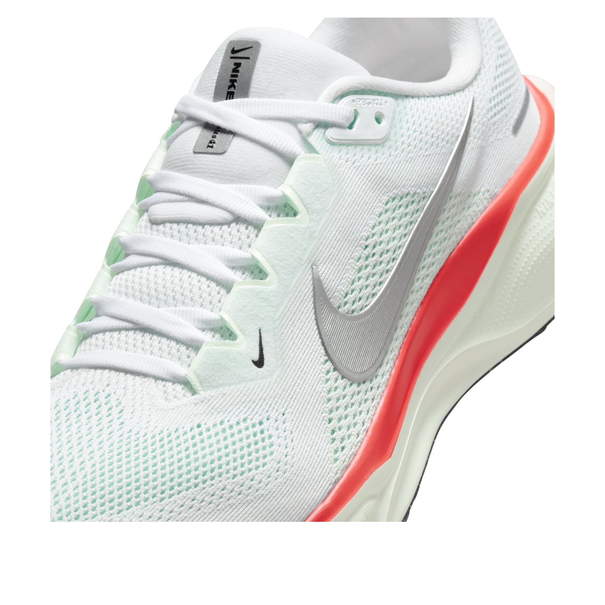 Nike Air Zoom Pegasus 41 'White Silver Barely Green Bright Crimson' FD2722-115