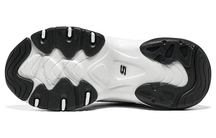 (WMNS) Skechers D'Lites Sneaker 'White Grey Black' 168014-WBK