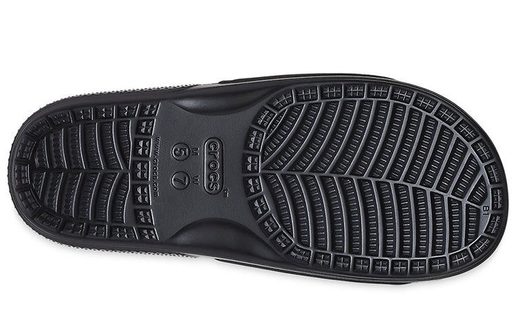 Crocs Colorful Casual Unisex Multi-Color Black Slippers 207557-0C4