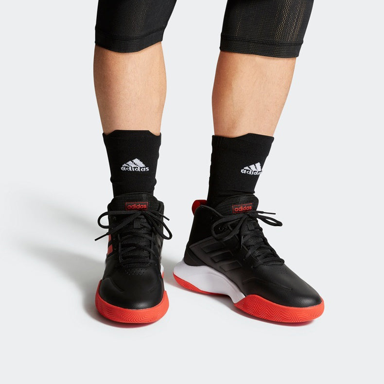 adidas Own The Game Wide 'Black Active Red' EF0746