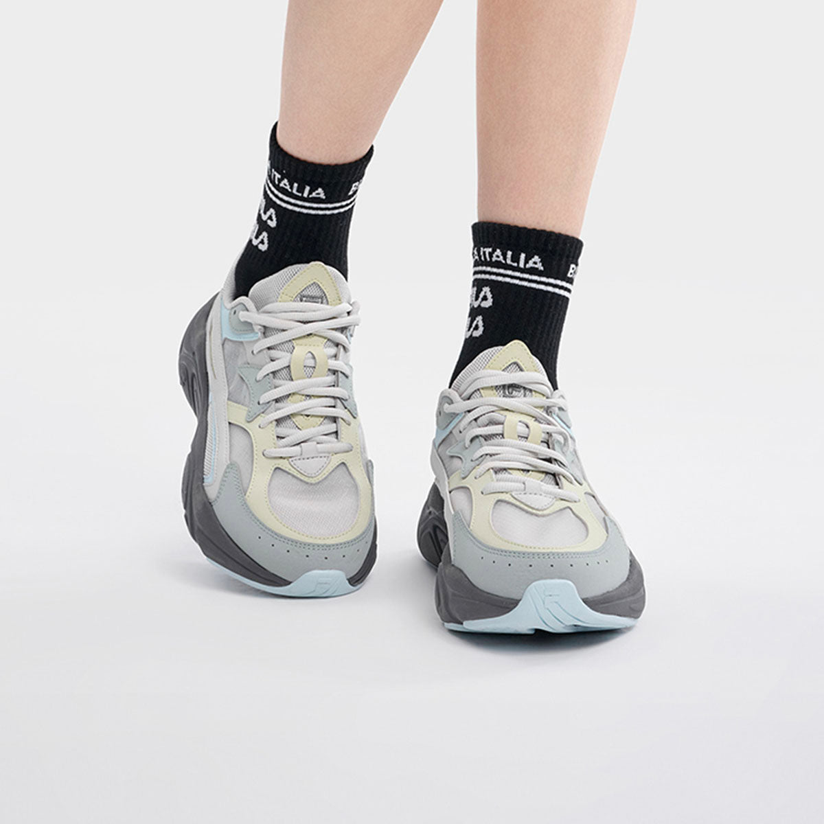 (WMNS) FILA Mars 1S Sneakers 'Green Blue Grey' F12W322109FAB