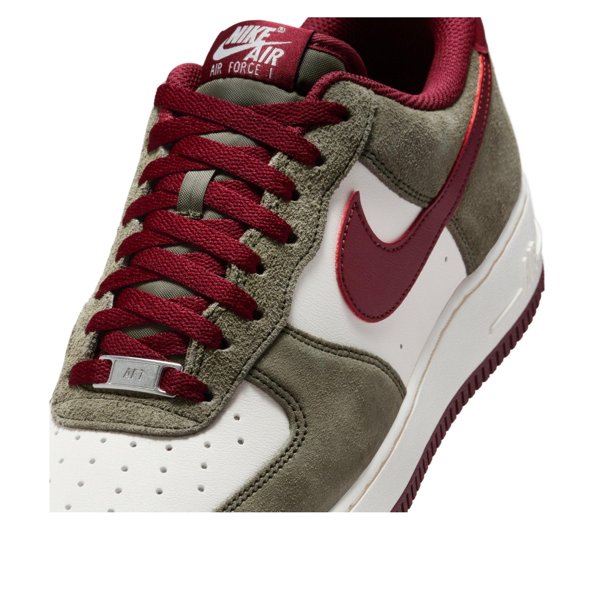 Nike Air Force 1 Low '07 LV8 'Cargo Khaki Pale Ivory Dark Team Red' FQ8714-302