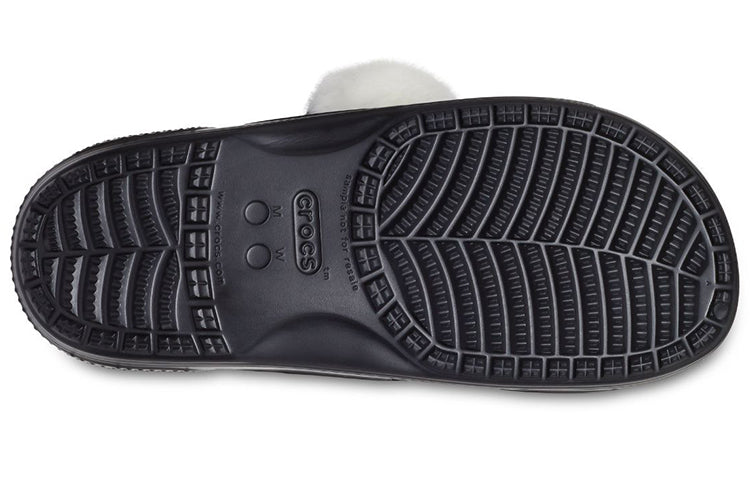 Crocs Classic Soft Sole Cozy Flat Heel Sports Slippers Unisex Black 207403-001