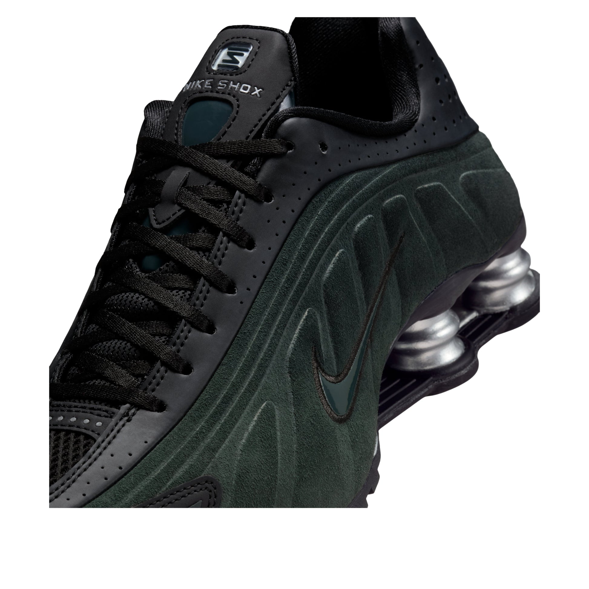 (WMNS) Nike Shox R4 'Black Silver Seaweed' HQ7739-002