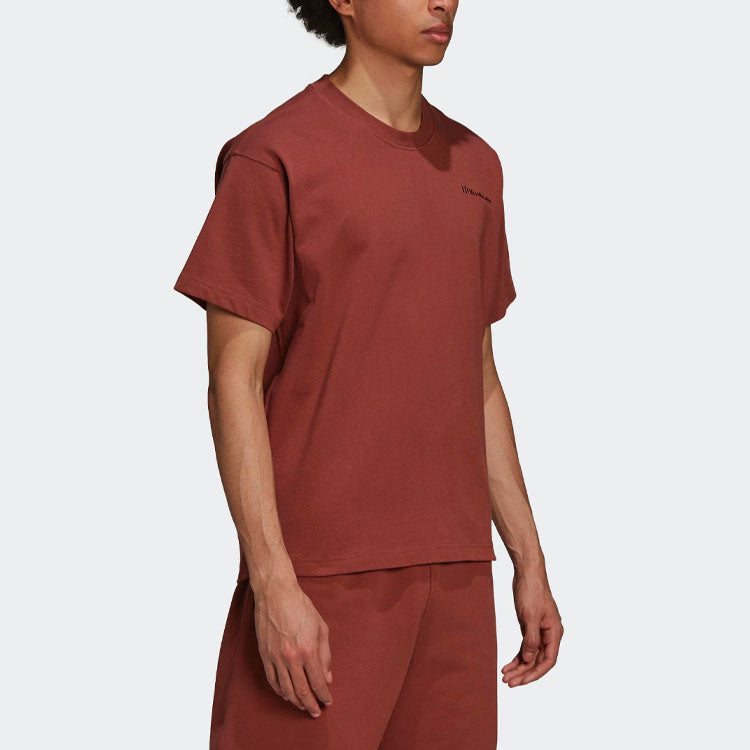 adidas x Pharrell Humanrace Small Logo T-Shirt 'Coffee' HB8816