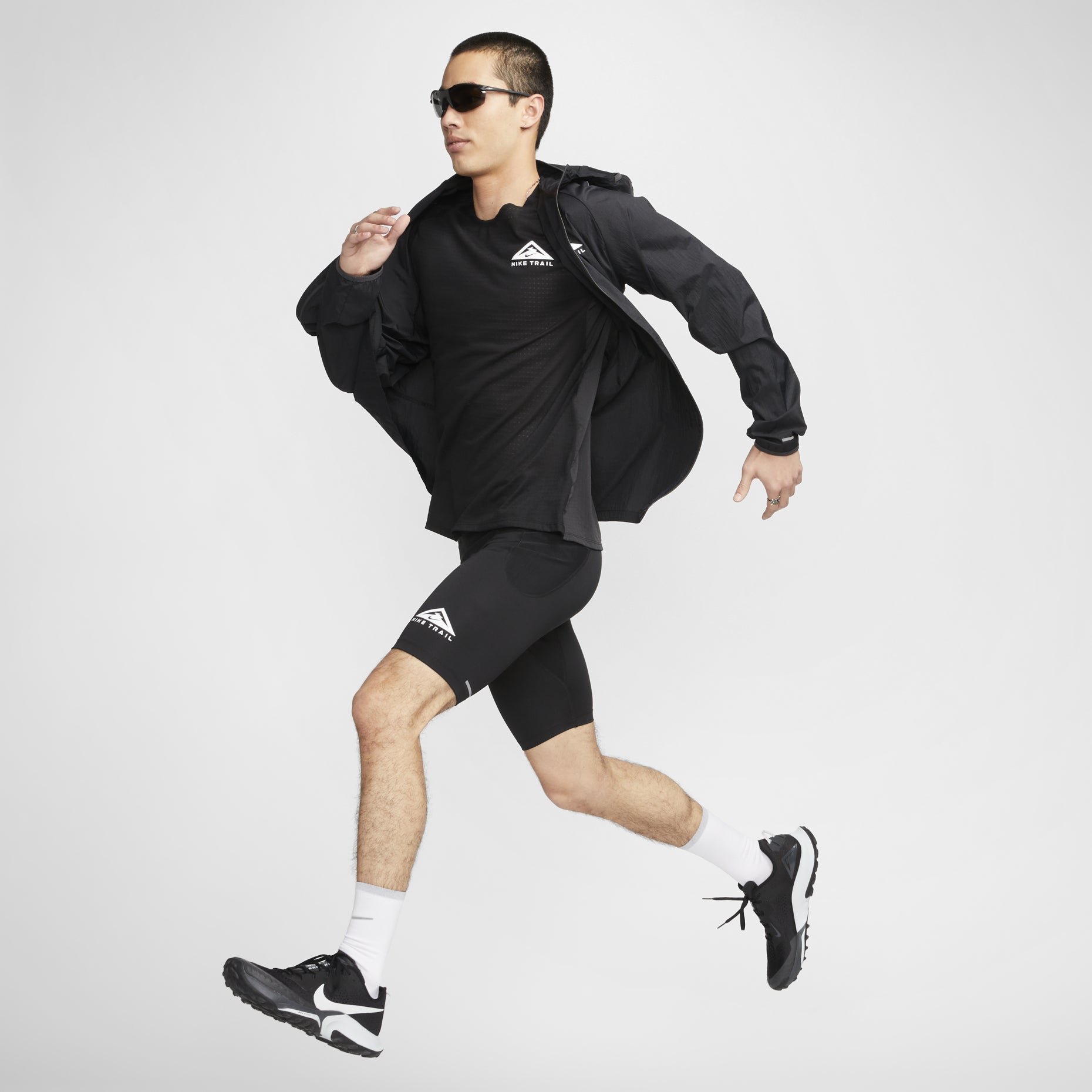 Nike Trail Dri-FIT Lava Loops 1/2-Length Trail Running Tights 'Black' DV9308-010